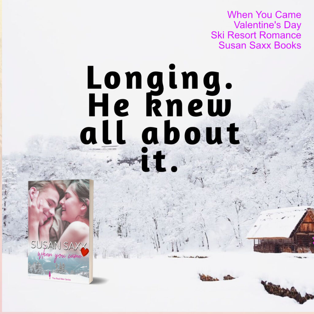 Teaser for Book by Susan Saxx titled When You Came